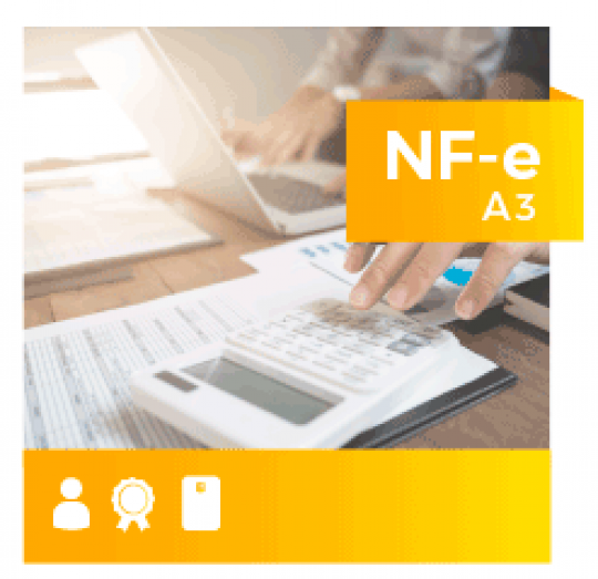 Certificado Digital para Nota Fiscal Eletrônica A3 em cartão (NF-e A3)