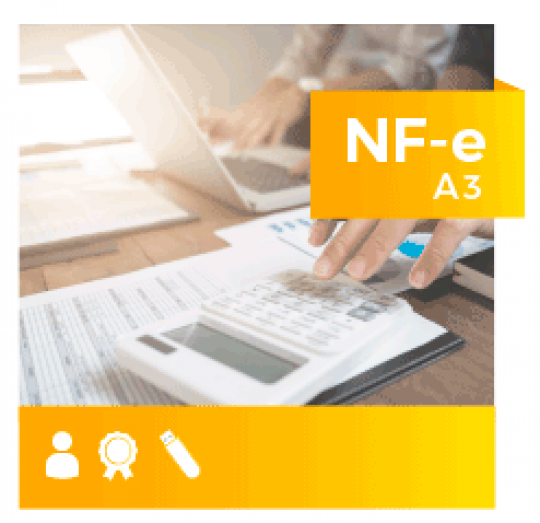 Certificado Digital para Nota Fiscal Eletrônica A3 em token (NF-e A3)